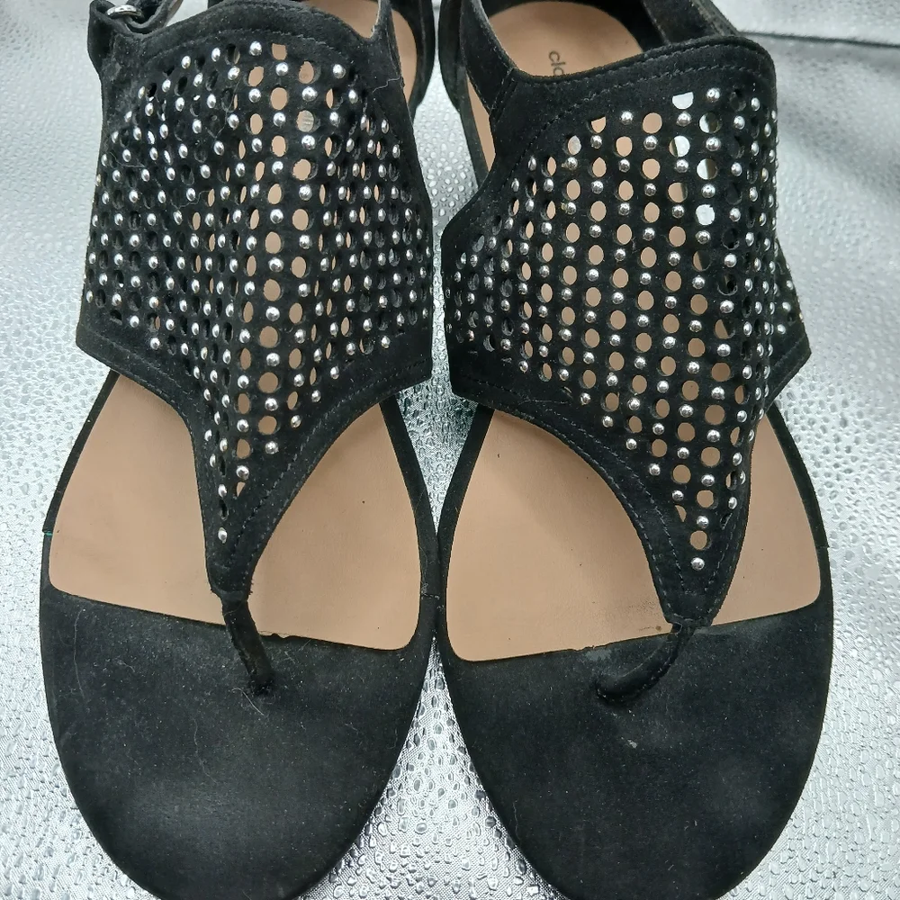 Cloudwalkers Black Sandals Open Toe Casual Hazel Womens Size 11W